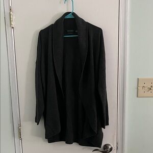 Lauren Ralph Lauren Cashmere Charcoal Cardigan